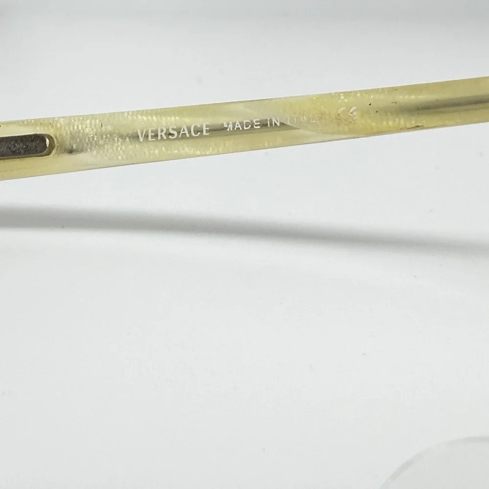 Versace MOD 110 106 Brown Metal‎ Eyeglasses Frames Medusa Rhinestone 50-17-130